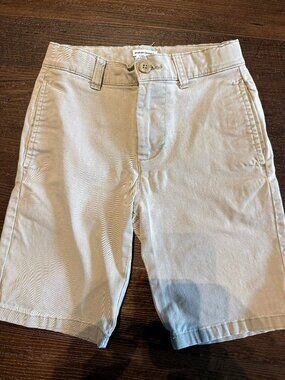 Amazon Essentials Boys 8 Slim Khaki Shorts Used School Uniform Chino